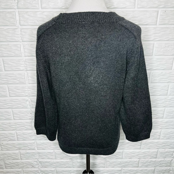 CABI #3533 Cultured Cardigan Sweater in Charcoal Gray Size M - Picture 7 of 11
